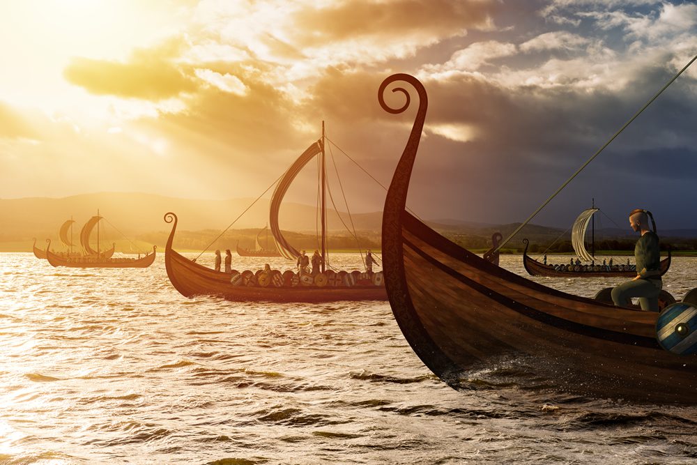 Viking raids on Rathlin Island in 750AD